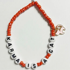 Taylor Swift Eras Tour Friendship Bracelet Karma Is A Cat Midnights